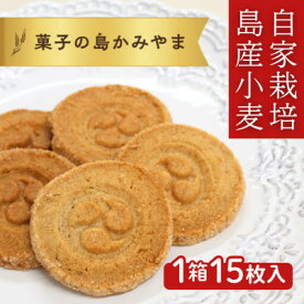 【ふるさと納税】伊是名島産の自家製麦使用!いぜな島の香りをお届けする王様クッキー 1箱×15枚【1693539】