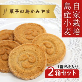 【ふるさと納税】伊是名島産の自家製麦使用!いぜな島の香りをお届けする王様クッキー 2箱(1箱15枚)【1693541】