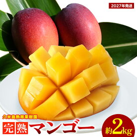【ふるさと納税】【2027年発送】久米島熱帯果樹園 完熟マンゴー 約2kg（3～5玉）