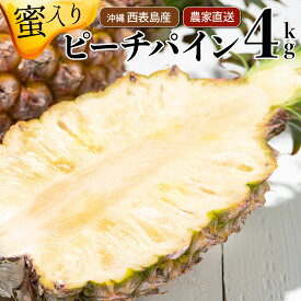 【ふるさと納税】【2026年発送】リピータ続出！西表パイン園の蜜入り ピーチパイン4kgセット