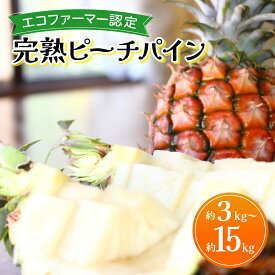 【ふるさと納税】【数量が選べる】《2026年先行予約》ピーチパイン 約3〜15kg 3〜24玉 農園ファイミール 完熟 果物 フルーツ　【竹富町】