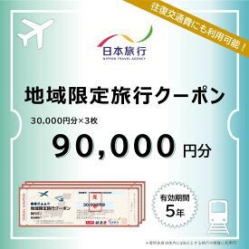 【ふるさと納税】沖縄県竹富町　日本旅行　地域限定旅行クーポン90,000円分【チケット 旅行 宿泊券 ホテル 観光 旅行 旅行券 交通費 体験 宿泊 夏休み 冬休み 家族旅行 ひとり カップル 夫婦 親子 トラベルクーポン 竹富町旅行】