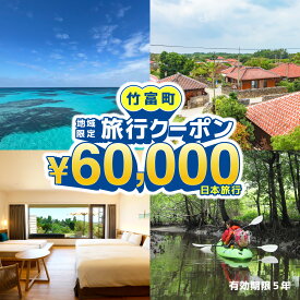 【ふるさと納税】沖縄県竹富町　日本旅行　地域限定旅行クーポン60,000円分【チケット 旅行 宿泊券 ホテル 観光 旅行 旅行券 交通費 体験 宿泊 夏休み 冬休み 家族旅行 ひとり カップル 夫婦 親子 トラベルクーポン 竹富町旅行】