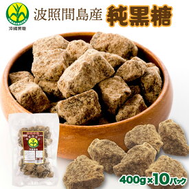 【ふるさと納税】純黒糖 波照間黒糖 かちわり 400g×10袋【黒糖 波照間黒糖 波照間 波照間島 砂糖 調味料 純黒糖】