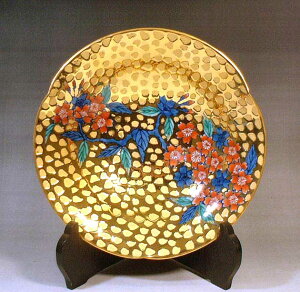 有田焼 染錦黄金桜絵器 陶芸作家 藤井錦彩 作