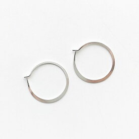 ★再入荷★【MELISSA JOY MANNING/メリッサジョイマニング】Small forged round hoops silver