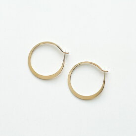 ★再入荷★【MELISSA JOY MANNING/メリッサジョイマニング】Small forged round hoops 14k gold