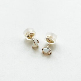 ★限定モデル★【MELISSA JOY MANNING/メリッサジョイマニング】Limited edition 14k gold prong set white Australian opal stud earring