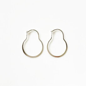 【MELISSA JOY MANNING/メリッサジョイマニング】Pear-shaped hoop in Sterling silver