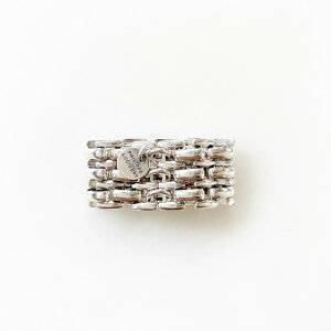 ēׁyPHILIPPE AUDIBERT/tBbvI[fBx[zMiller chain ring brass "L" silver plated,
