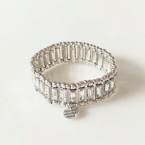 ׁyPHILIPPE AUDIBERT/tBbvI[fBx[zTitia bracelet, pewter silver plated, Crystal Swarovski rhinestones