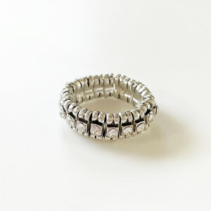 yPHILIPPE AUDIBERT/tBbvI[fBx[zNew Broome ring, pewter silver plated, Crystal Swarovski rhinestones,