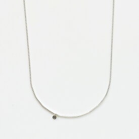 ★初入荷★【Saskia Diez/サスキアディツ】FINE NECKLACE LONG CUBIC 65cm**Silver