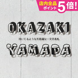 表札 戸建 オーダーメイド ステンレス 切り文字 ゴシック アイアン 筆記体 二世帯【浮いてるような不思議な表札】＜3Dフォント一文字表札＞ おしゃれ 【#アイアン表札】
