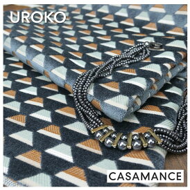 フランス　輸入生地商品名：UROKO/topaz A4822 05 14ブランド名：CASAMANCE(カサマンス/フランス)ハーフカット（巾68cm）＊カルトナージュ・ハンドメイド・生地・ベルベット・財布・巾着・はぎれ・カット売り