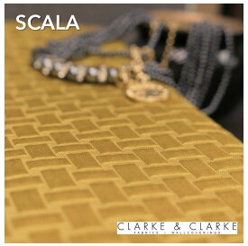 輸入生地　織物商品名：SCALA/chartreuse ブランド名：CLARKE＆CLARKE(クラーク＆クラーク）＊ハーフカット＊50cm以上10cm単位イギリス　生地　布　カルトナージュ ゴールド　モダン　織物　高級　カット売り