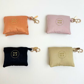 送料込：FEDELE ミニフラッフィーポーチ　大人 レディース かわいい トラベル おしゃれ 旅行用