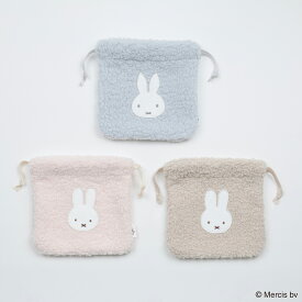 送料込：MIFFY BOA 巾着　MIFFY ミッフィー グッズ 大人 ポーチ キャラクター レディース 小物入れ 化粧ポーチ コスメポーチ かわいい キャラクターグッズ マルチポーチ 旅行