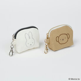 送料込：BRUNA RHINE STONEシェル型ミニポーチ　MIFFY ミッフィー グッズ 大人 ポーチ キャラクター レディース 小物入れ 化粧ポーチ コスメポーチ かわいい キャラクターグッズ マルチポーチ 旅行