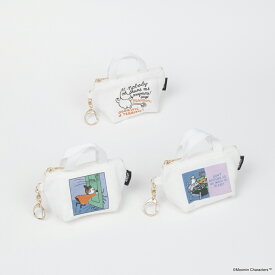 送料込：MOOMIN FINLAND COLORミニトート型チャーム 　ムーミン　リトルミイ　ニョロニョロ 大人 キャラクター レディース ポーチ かわいい トラベル おしゃれ 旅行用
