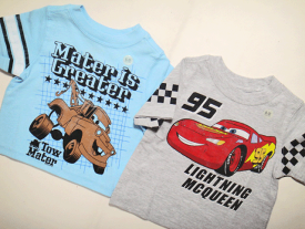 OLDNAVY 　オールドネイビーベビー＆キッズ　Tシャツ（cars・カーズ）☆6-12M/12-18M(ヵ月）☆ OL-003ディズニー映画