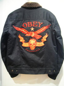 【中古】【あす楽】【送料無料】OBEY/オベイ　”PROPAGANDA”コットンボアジャケット☆サイズ：S☆　RM-645