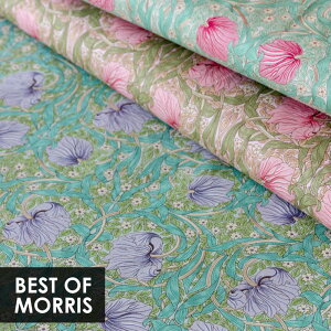 y50cmȏ10cmPʁzXRNV V[`O spl[M 1/20] 110cm moda fabrics _Et@ubNX William Morris EBAX Anemone n Rbg 100 t@ubNo[