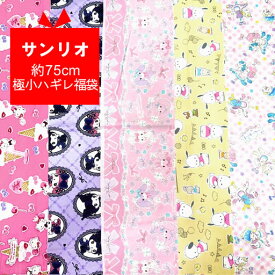 ☆約75cm分極小ハギレ福袋　サンリオ☆　【sanrio キティ マイメロ ハギレ 福袋 手作り ハンドメイド お買い得 キャラクター 生地 布】