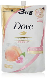 【COSTCO】コストコ　【ユニリーバ】Dove（ダヴ）　ボディウォッシュ　ピーチ＆スイートピー　詰替用　3kg 【送料無料！】