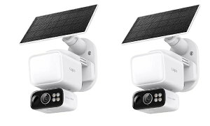 (TP-Link) �e�B�[�s�[�����N Tapo C615F KIT 2�Z�b�g �\�[���[���d�Z���T�[���C�g�t���Z�L�����e�B�J���� �h�ƃJ���� 2K300����f 360° ��U�� AI���m �t���J���[ IP65 �o�����ʘb�y���������z