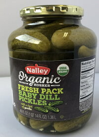【在庫限り】【COSTCO】コストコ　【Nalley】Baby Dill Pickles オーガニック　ピクルス　1.36kg【送料無料】