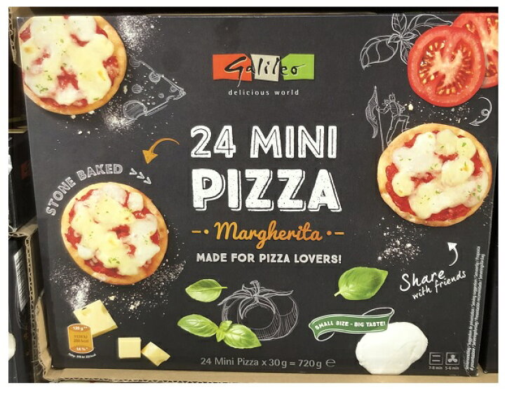 楽天市場 在庫限り Costco コストコ Galileo ミニピザ マルゲリータピザ 730g 30g 24枚 冷凍食品 送料無料 ファビュラス