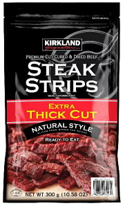 y݌ɌzyCOSTCOzRXgR@yz(J[Nh)KIRKLAND STEAK STRIPS Xe[LXgbvX(r[tW[L[) 300g([֔js@ws