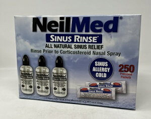 【在庫限り】【COSTCO】コストコ【NeilMed】ニールメッド 鼻洗浄用品 セット(洗浄ボトル+生理食塩水の素250包) 【送料無料】