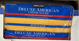 【在庫限り】【COSTCO】コストコ【KIRKLAND】（カークランド）アメリカンスライスチーズ 2.27kg （冷蔵食品）【送料無料】