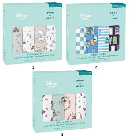 【COSTCO】コストコ　　(aden+anais) エイデンアンドアネイ クラシック スワドル（おくるみ） 4パック【送料無料！】※キャラクターお選びください