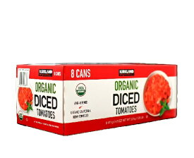 【在庫限り】【COSTCO】コストコ【KIRKLAND】（カークランド）オーガニック ダイストマト 411g x 8缶 ダイストマト【ORGANIC DICED TOMATOES】【送料無料】