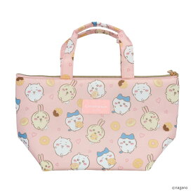 【スーパーSALE中P5倍】ランチバッグ トートバッグ マルチバッグ 弁当バッグ かばん 2種 星空 ドーナッツ ちいかわ イラスト キャラクター かわいい ファスナー付き 保冷 マチ広 ポケット付き 収納 便利 【EN】【☆60】/ランチトートバッグちいかわ