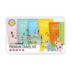 [[送料無料]] LG Household & Health Care ポケモン 旅行用キット 6点_travel kit_シャンプー リンス ボディウォッシュ クレンジングフォーム 歯磨き粉 歯ブラシ_ポケモン バッチ おまけ