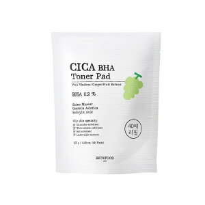 [SKINFOOD] �V���C���}�X�J�b�g �V�J BHA �g�i�[�p�b�h ���t�B�� 40�� Shine Muscat Cica BHA Toner Pad �p���P�A�E�p���p�b�h [��������]