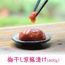 【送料無料】梅干し 200g やわらかい食感のすっぱい梅干し 伏見梅園の完熟梅【梅干し紫蘇漬け200g×2個】合計400g 梅 梅干し しそ漬け 福井県 若狭町 福井梅