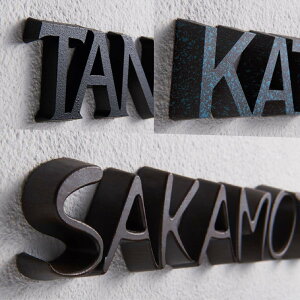 イエロゴ 丸三タカギ 表札 おしゃれ 耐候性向上特殊樹脂 ステンレス 外構 エクステリア モダン シンプル 筆文字 イエロゴ 丸三タカギ Recess リセス