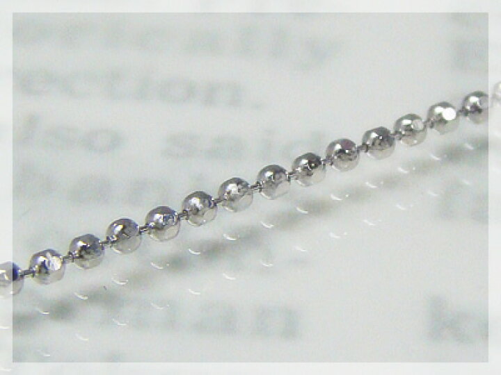 楽天市場】カットボールチェーンブレスレット(長さ18cm：幅1.2mm 