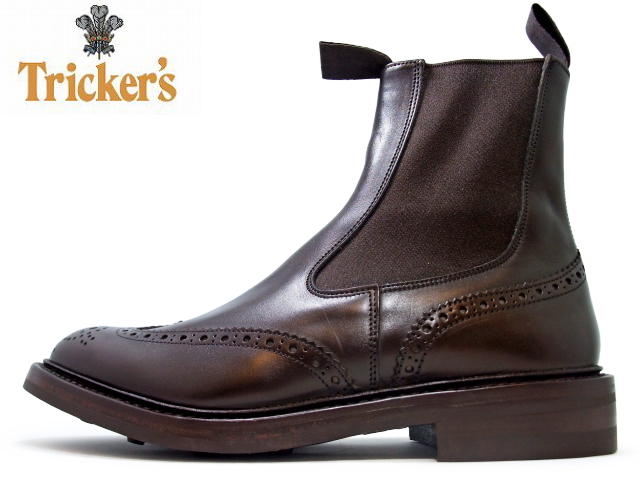 トリッカーズ サイドゴア Tricker's Tricker's / トリッカーズ SIDE GORE BOOTS / サイドゴアブーツ m2754  ESPRESSO / エスプレッソ DAINITE SOLE / ダイナイトソール ウィングチップ | ブーツとスニーカー Face to Face