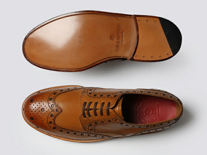 楽天市場】グレンソン 靴 GRENSON ARCHIE アーチー ウィングチップ 