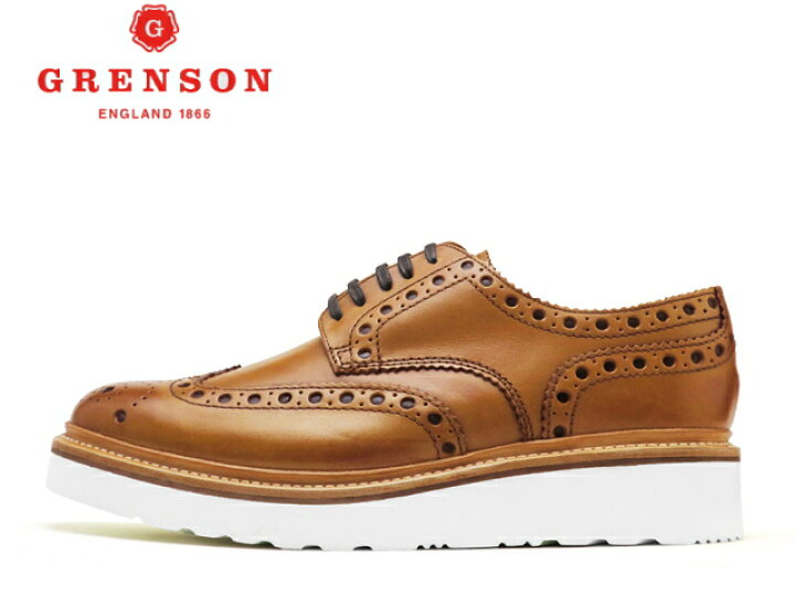 楽天市場】グレンソン 靴 GRENSON ARCHIE V アーチー ウィングチップ 