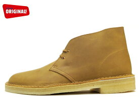 クラークス デザートブーツ マスタード レザー CLARKS DESERT BOOT 26108405 MUSTARD LEATHER MENS メンズ 【UK規格】