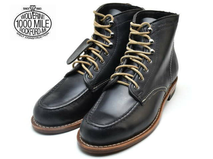 楽天市場】ウルバリン 1000マイルブーツ ウルヴァリン WOLVERINE 1000MILE BOOTS W40504 ブラック Made in  USAメンズ ブーツ men's boots : ブーツとスニーカー Face to Face