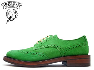 ECO`bv XG[h IbNXtH[h IMPROVE MYSELF Cv[u }CZt WINGTIP OXFORD IM 918 GREEN SUEDE O[ XG[h Made in Japan YyyΉz