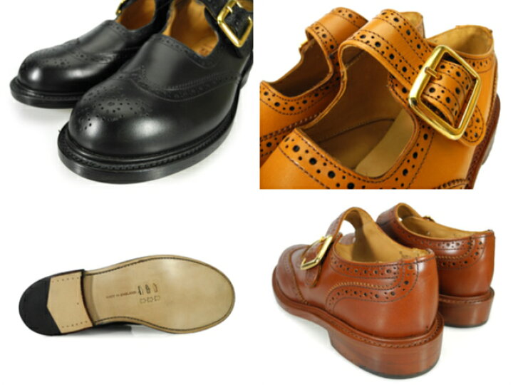 楽天市場】トリッカーズ レディース ウィングチップ メリージェーン  